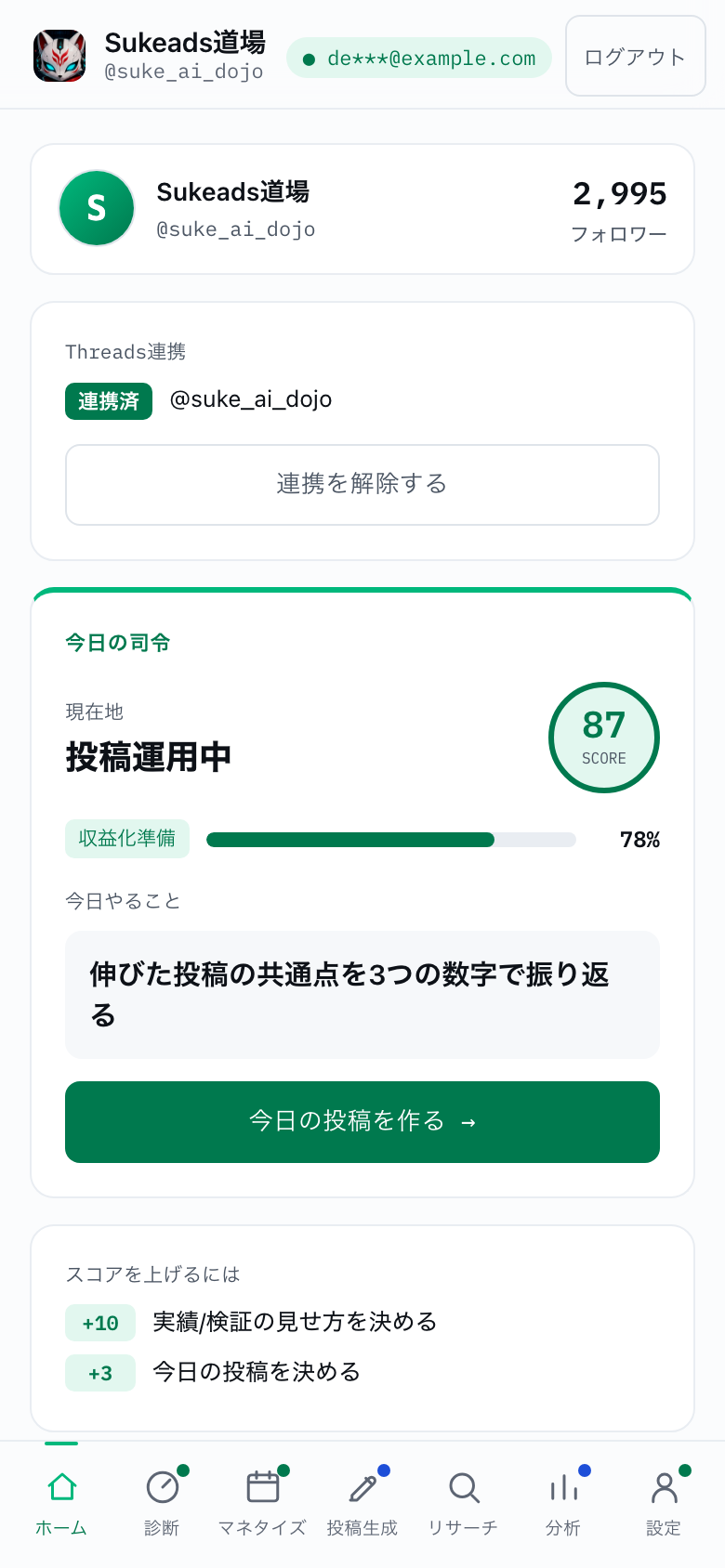 Threads連携